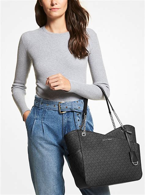 michael kors jet set bag black|michael kors outlet jet set.